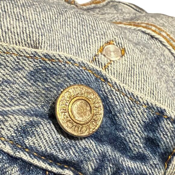 Abercrombie & Fitch Distressed & Reworked Carhartt Style Double Knee Jeans 33x32 - Picture 3 of 5